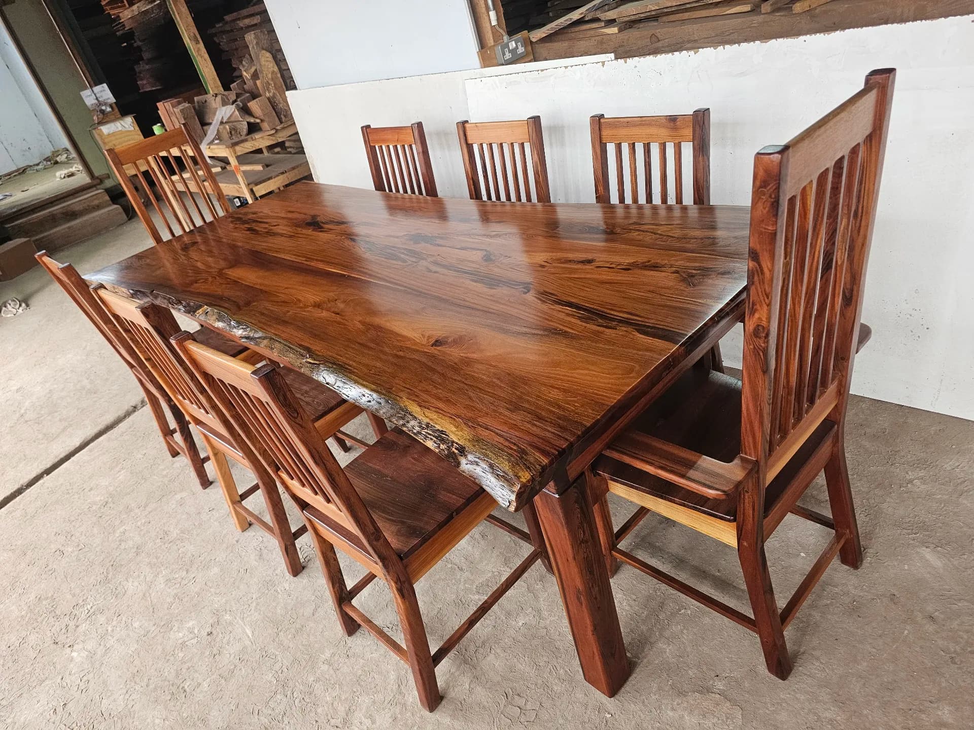 Dinning room table and chairs - photo 1